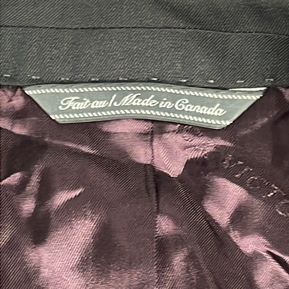 New Jack Victor Esprit Wool Suit Jacket Blazer Black Sz 38S - Picture 13 of 16